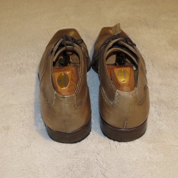 Calzoleria Harris Burnished Gray Leather Oxford Shoes 11 main image 10